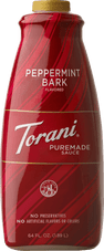 torani Torani Puremade Peppermint Bark Flavoring Sauce 64 fl. oz. Bonus Squeeze Pump