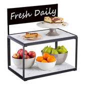 Tablecraft Two Tier Crate Display - 21 1/2" x 13 1/2" x 22 1/4" - Versatile Display Stand