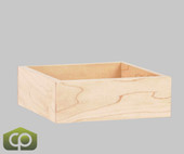 Cal-Mil Blonde 6" x 6" x 2" Maple Wood Merchandiser Box - Rustic Charm for Display