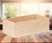 Cal-Mil Blonde 6" x 9" x 4" Maple Wood Merchandiser Box - Natural Elegance for Display