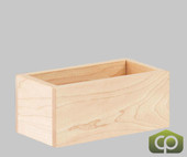 Cal-Mil Blonde 6" x 3" x 2" Maple Wood Merchandiser Box | Minimalistic Display for Snacks and Produce