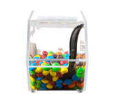  Cal-Mil Classic Stackable Topping Dispenser with Notch Lid - 4 1/2" x 11" x 5 1/2" - Perfect for Ice Cream Shops 