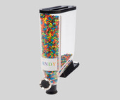 Rosseto PRO-BULK 13.3 Liter Single Canister Snack/Cereal Dispenser with Shelf-Mount Kit - Designed for Rosseto Bulkshop Gondola, Clear Acrylic Canister, Versatile Capacity