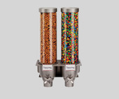 Rosseto EZ-SERV 4.94 Liter Double Canister Wall-Mounted Topping/Candy Dispenser - Precision Dispensing, Wall-Mount Convenience