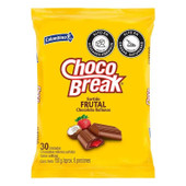  Chocolatina Chocobreak 150g / 30 units / 10.58 lbs (32-Case) - Choco Break: Creamy Fruit Punch-Filled Chocolate Candy 