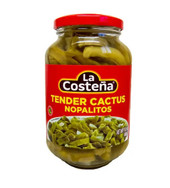 LA COSTENA La Costeña Nopales Tender Cactus 15.5 oz (12-Case) - Tasty Tender Cactus for Your Favorite Latin American Recipes 