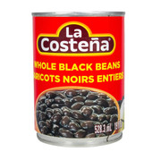 LA COSTENA La Costeña Whole Black Beans 19 oz (12-Case) - Wholesome and Nutrient-Rich Whole Black Beans 