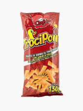 Trocipollo Snack 130 g/(32-Case) - Irresistible Chicken Flavored Fried Wheat Flour Sticks
-Chicken Pieces