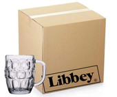 Libbey Case of 24 Large Capacity 19.25 oz. Dimple Beer Mugs-Chicken Pieces
