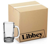 Libbey Case of 24 Classic Design 12 oz. Beer Mugs with Superior Durability-Chicken Pieces