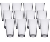 Libbey Infinium Case of 12 Tritan Plastic Mixing/Pint Glasses - 16 oz.-Chicken Pieces