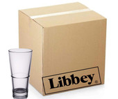 Libbey Restaurant Basics Set of 24 Rim Tempered Mixing Glasses - 20 oz.-Chicken Pieces