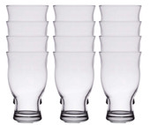 Libbey Set of 12 Stackable Craft Beer Glasses - 16.75 oz. with Classic Design-Chicken Pieces