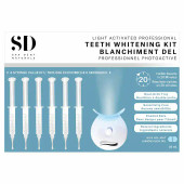 Spa Dent Blue Light Whitening Kit with 6 Whitening Gel Syringes(8/CASE)-Chicken Pieces