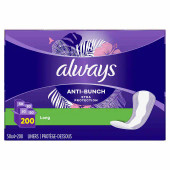 Always Anti-Bunch Xtra Protection Daily Liners Long, (8/CASE)-Chicken Pieces