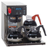 Bunn Axiom DV-3 Automatic Coffee Brewer with 3 Lower Warmers-Chicken Pieces