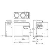 Bunn Low Profile Pourover Coffee Brewer with 3 Warmers-Chicken Pieces