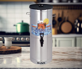 Bunn TDO-5 5 Gallon Iced Tea Dispenser with Brew-Through Lid-Chicken Pieces