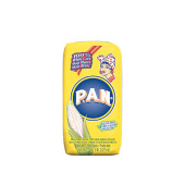 PAN White Corn Meal - Pre-cooked Gluten Free and Kosher Flour for Arepas, 1 Kg (10/CASE)