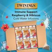 Twinings Cold Infuse Immune Support Raspberry & Hibiscus - 10/Pack(6/CASE)-Chicken Pieces