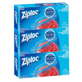 Ziploc Brand Large Freezer Bags - 3 / 50 Case Easy-Open Tabs(4/packs)-Chicken Pieces