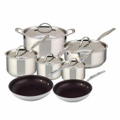 Meyer Confederation Stainless Steel Heavy Gauge Cookware Set, 12-piece-Chicken Pieces