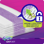 Swiffer WetJet Hardwood Floor Spray Mop Pad Refill - 12 Count(4/Case)-Chicken Pieces