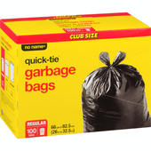 NO NAME Regular Club Size Garbage Bags, 100 Bags(8/Case)-Chicken Pieces