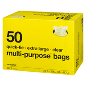 NO NAME Extra Large 50 Bags Clear Multi-Purpose Bags(8/Case)-Chicken Pieces