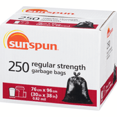 SUNSPUN Regular Strength Outdoor Garbage Bags - 250 Bags(8/Case)-Chicken Pieces