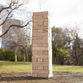 Yard Games 2' Portable Stacking Large Tumbling Timbers Game Set-Chicken Pieces