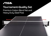 Stiga Premium Clipper 72" Heavy-Duty Ping Pong Net and Post Set-Chicken Pieces
