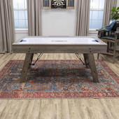 American Legend Rustic Gray Brookdale 72" Wood Air Hockey Table-Chicken Pieces