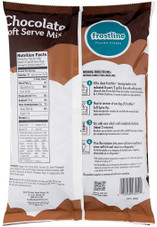 Frostline Chocolate Soft Serve Ice Cream Mix Lactose Free 6 lbs Bulk (6/CASE)