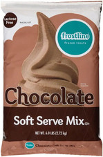 Frostline Chocolate Soft Serve Ice Cream Mix Lactose Free 6 lb