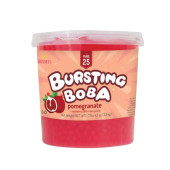 Bossen Pure25 Pomegranate Bursting Boba 7.04 lb. (3.19 kg) - 4/Case | Real Juice-Chicken Pieces