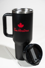 Tim Hortons Canadian Coffee Stanley 40oz Quencher Tumbler W/ Spill Proof Stopper- Limited Edition