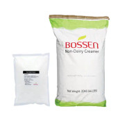 Bossen 1.2 kg (2.64 lb.) Non-Dairy Creamer Powder - Creamy Bliss for Bubble Tea(10/Case)-Chicken Pieces
