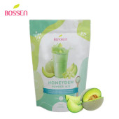 Bossen Honeydew Bubble Tea Powder Mix 1 kg (2.2 lb.) - Refreshing Melon(10/Case)-Chicken Pieces