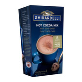 Ghirardelli Hot Cocoa Mix with Chocolate Chips Packets - 8/Box - Mild Chocolate(12/Case)-Chicken Pieces