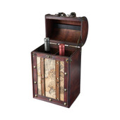 2 Bottle Old World Wooden Wine Box by Twine®