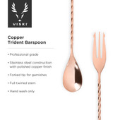 Copper Trident Barspoon by Viski®