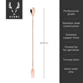 Copper Trident Barspoon by Viski®