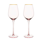 Rose Crystal White Wine Glass Set by Twine®