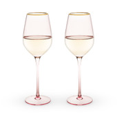 Rose Crystal White Wine Glass Set by Twine®