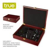 7 Piece Wine Tools Boxed Set by True