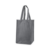 4 Bottle Non Woven Tote in Grey by True