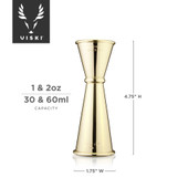 Large Gold Japanese Style Jigger by Viski®