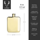 Gold Flask by Viski®