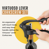 Lever Corkscrew Set by Savoy